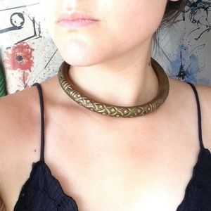 VINTAGE brass choker